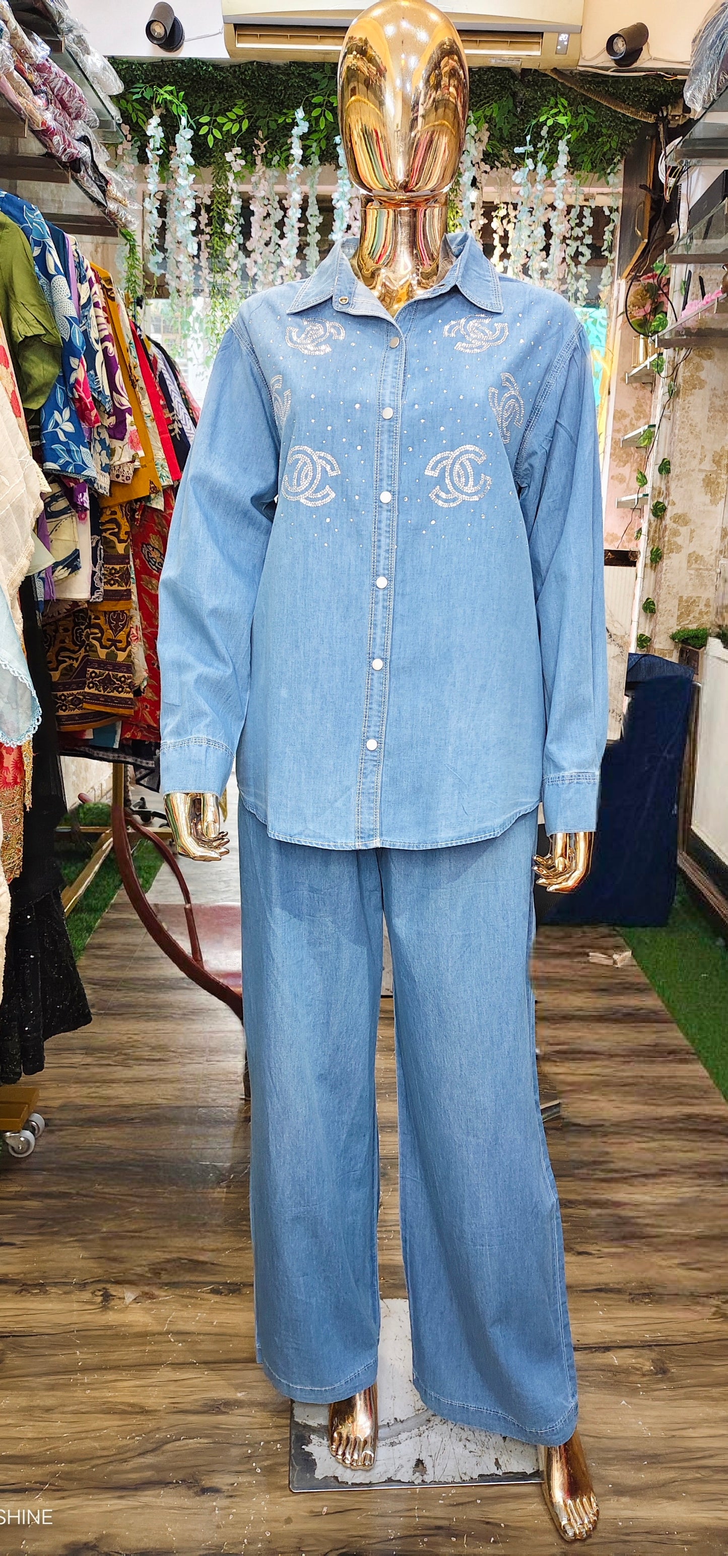 Denim Look Premium Coord Set (Upto XXL)