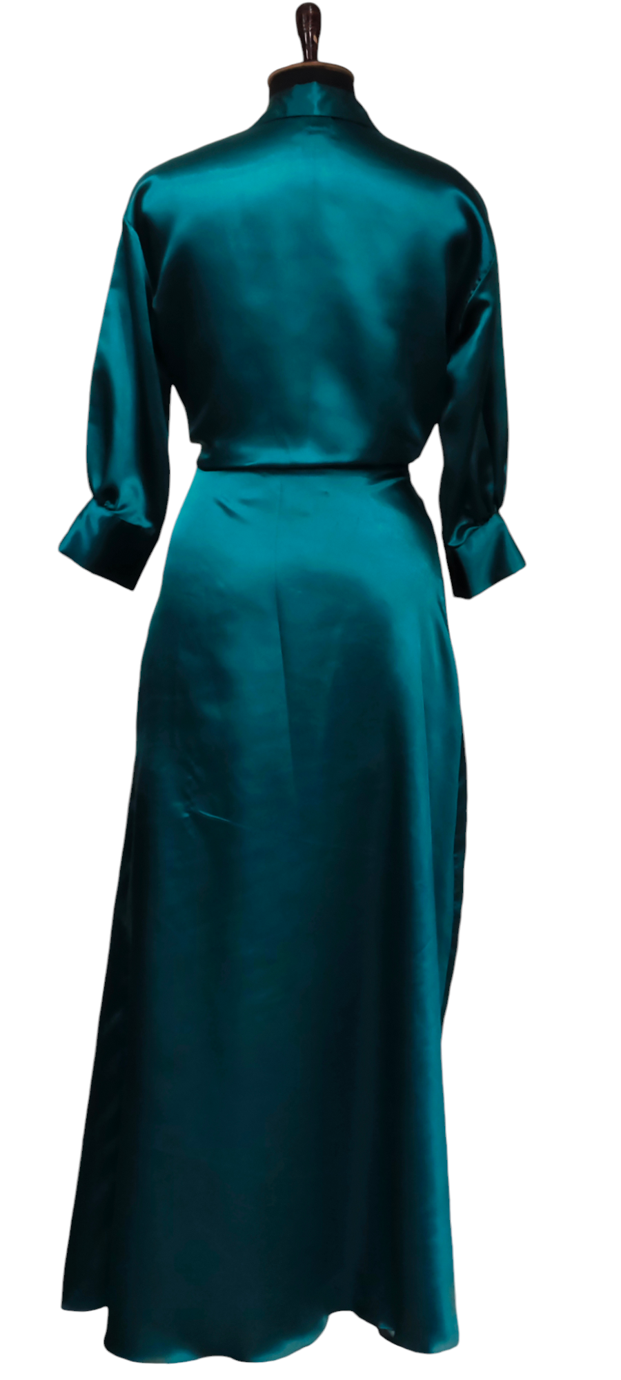 VISHINE Solid Wrap Knot Side Dress