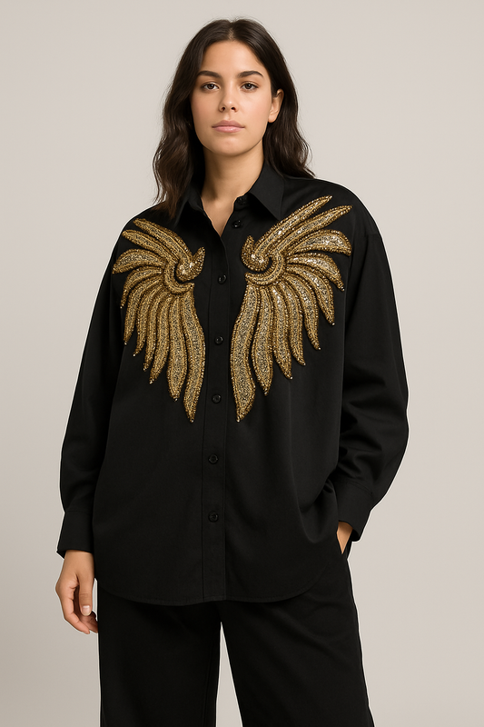 Golden Wings Oversized Shirt